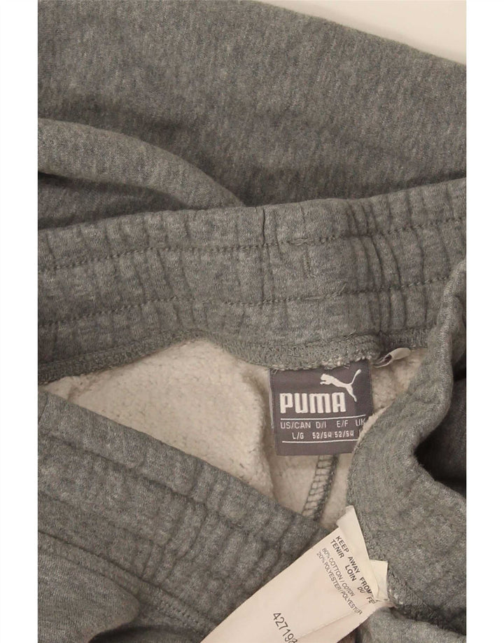 Puma Pantalones De Chándal Para Hombre Grande Gris Algodón