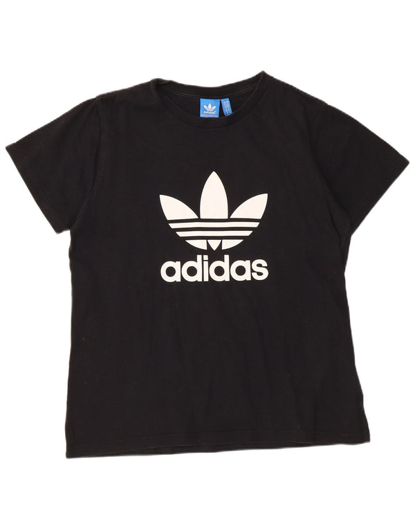 ADIDAS Camiseta gráfica para hombre Top Mediano Algodón negro
