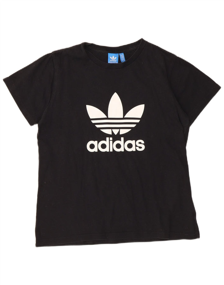 ADIDAS Camiseta gráfica para hombre Top Mediano Algodón negro