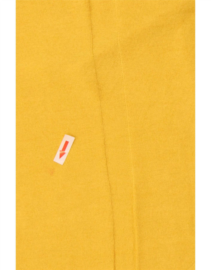Jigsaw Mujer Top Manga Larga UK 10 Small Amarillo Poliamida