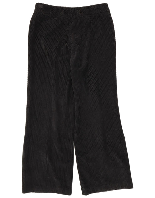 Max & Co. Pantalones de pana de pierna ancha para mujer UK 46 Large W34 L31 Negro