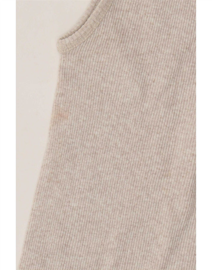 Levi's Top sin mangas para mujer Reino Unido 44 Algodón moteado beige grande