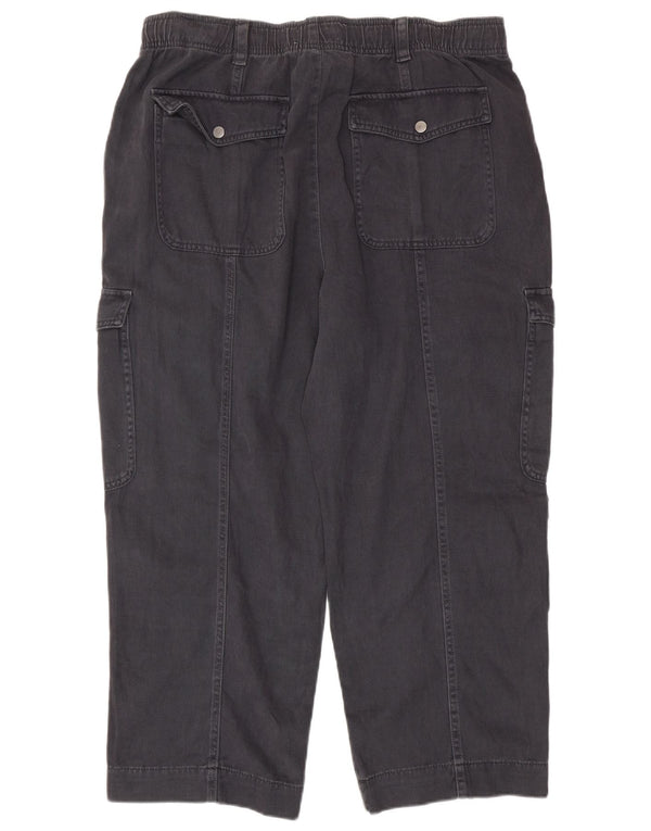 Marks & Spencer Pantalones cargo holgados para mujer UK 18 XL W38 L27 Gris