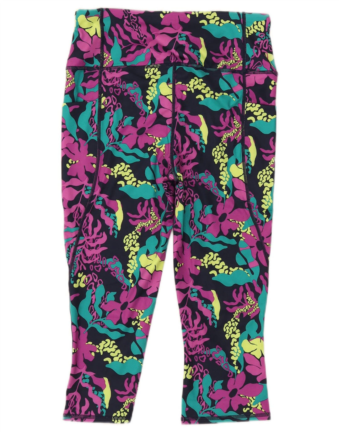 TCM Leggings Capri para Mujer UK 40 Mediano Poliéster Floral Multicolor