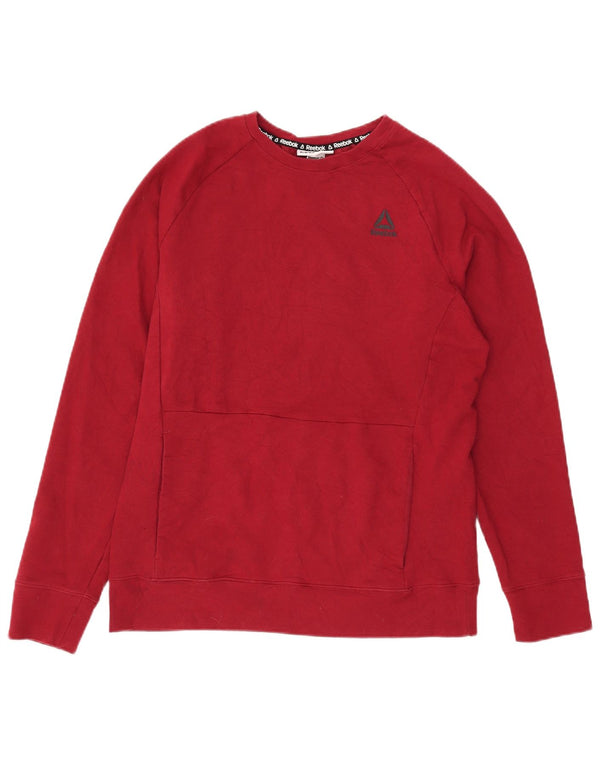 Sudadera Reebok Hombre Jumper Medium Rojo Algodón