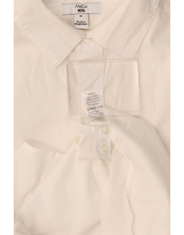 Camisa Hombre M&Co Algodón Blanco Mediano