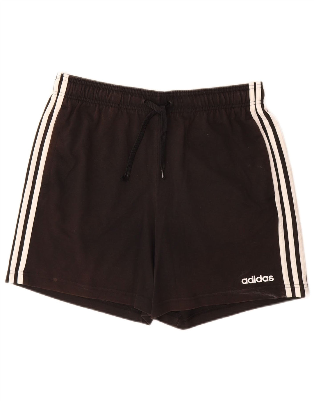 ADIDAS Pantalones cortos deportivos para hombre Grande Algodón negro