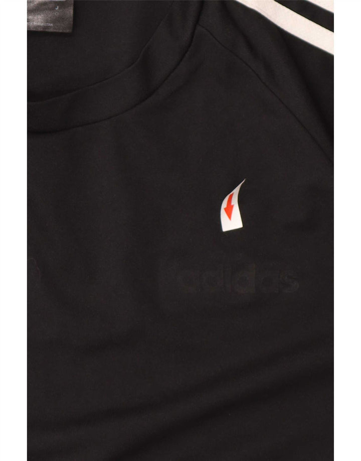 Adidas Hombre Climalite Camiseta Top Medium Negro Poliéster Deportes