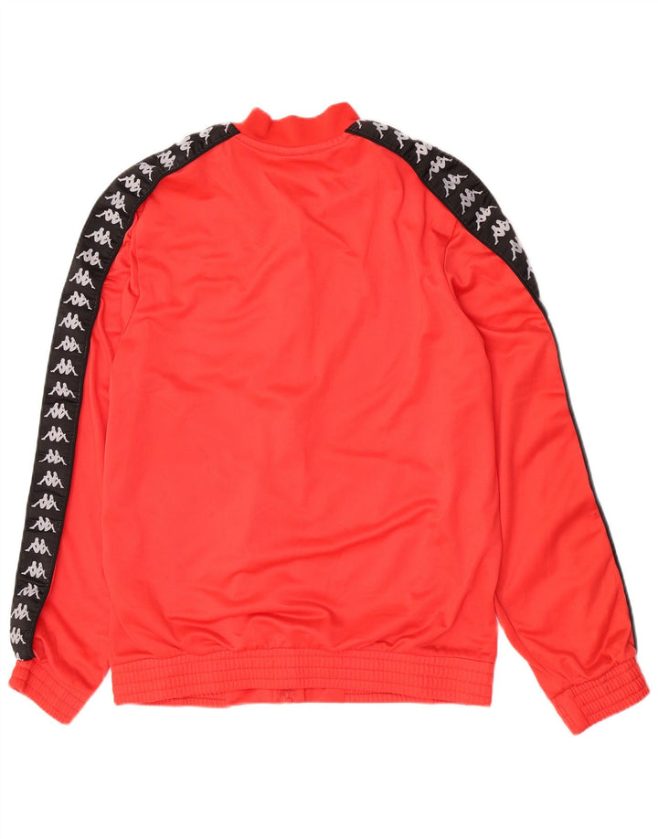 Kappa Hombre Chaqueta De Chándal Con Estampado Gráfico Poliéster Color Block Rojo Medio