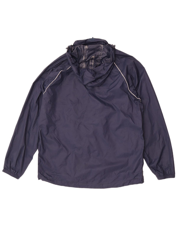 Chaqueta impermeable con capucha para hombre Mountain Warehouse UK 38 Medium Azul marino Nylon