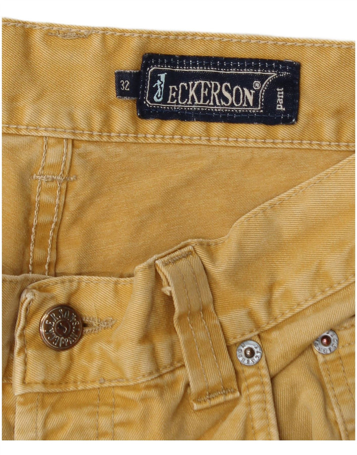 Vaqueros ajustados para hombre Jeckerson W32 L32 Amarillo