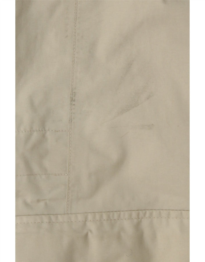 Jack Wolfskin Chaqueta acolchada con capucha para mujer UK 8/10 Small Beige Poliamida