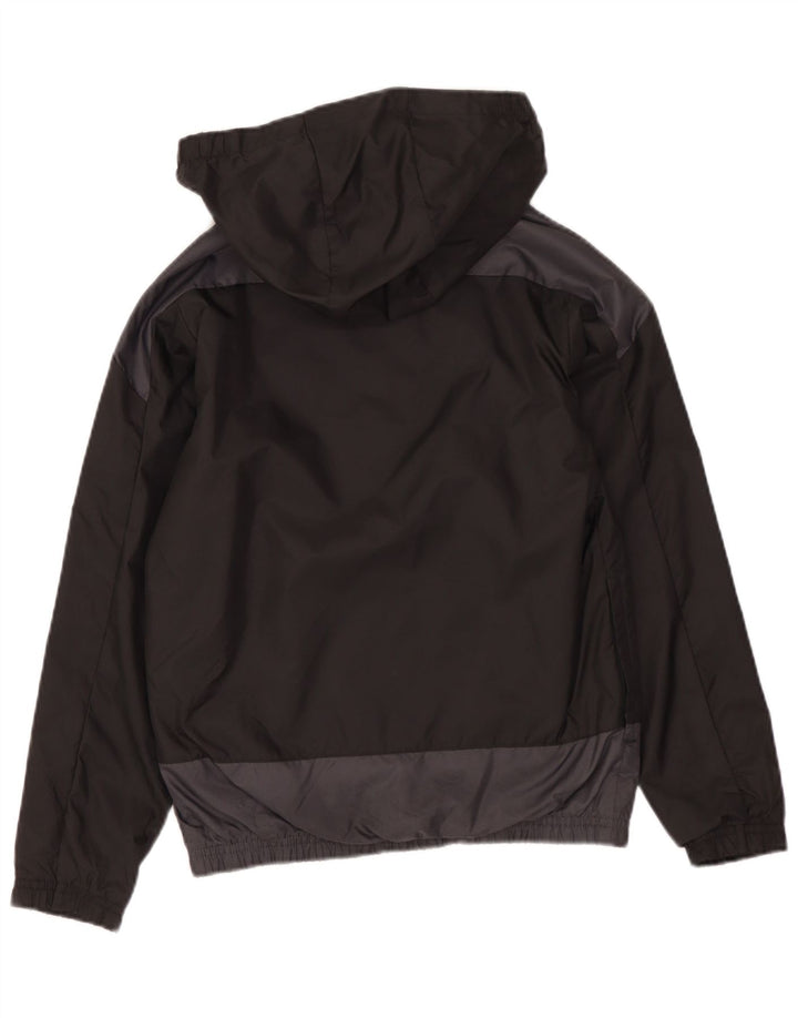 PUMA Chubasquero con capucha y gráfico para niña 7-8 años Nylon color block negro