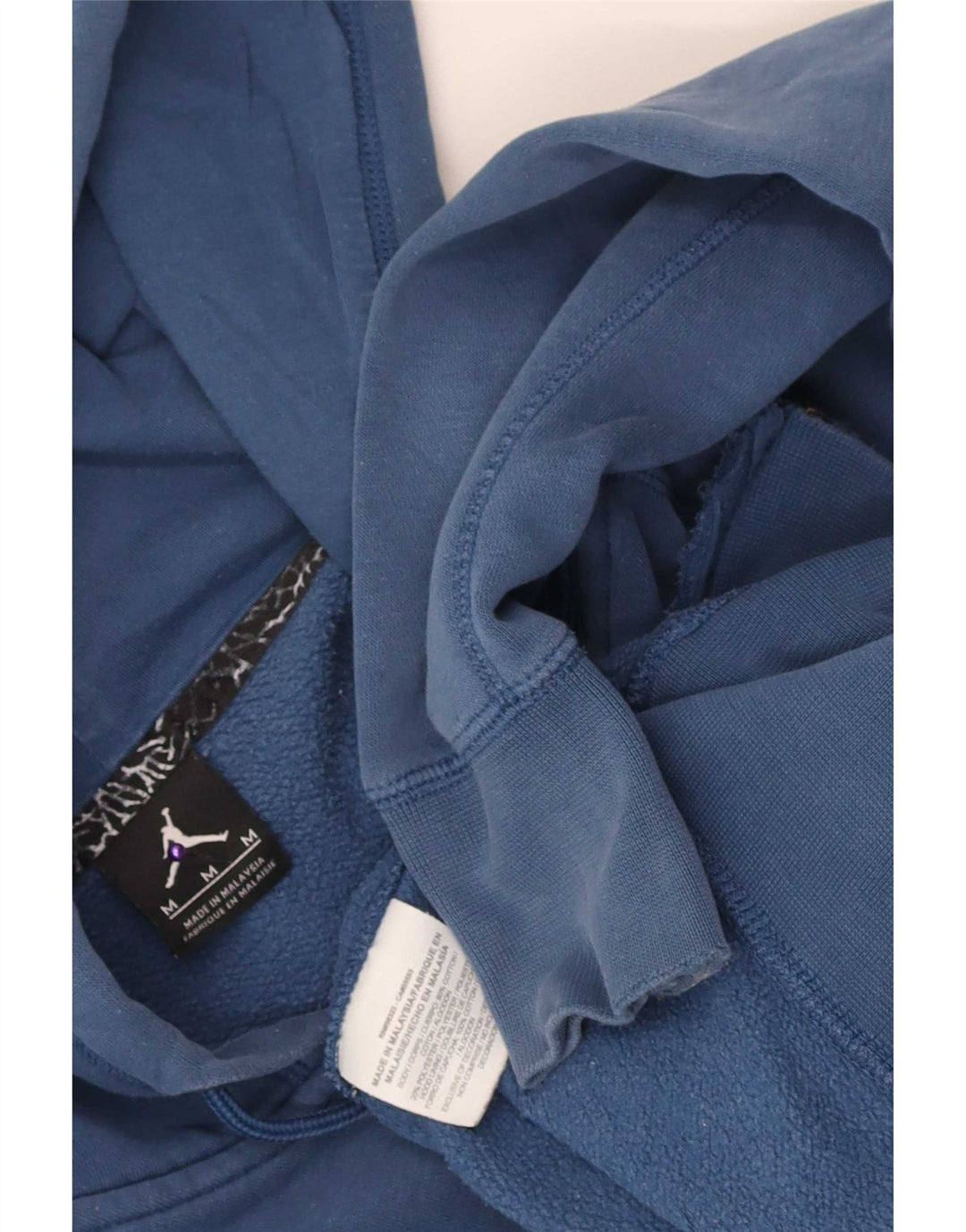 Jordan - Sudadera con capucha y cremallera para hombre, color azul medio, algodón