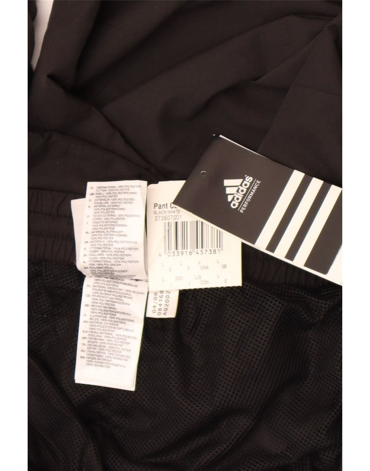 Adidas Mens Climalite Chándal Pantalones Grande Negro Poliéster