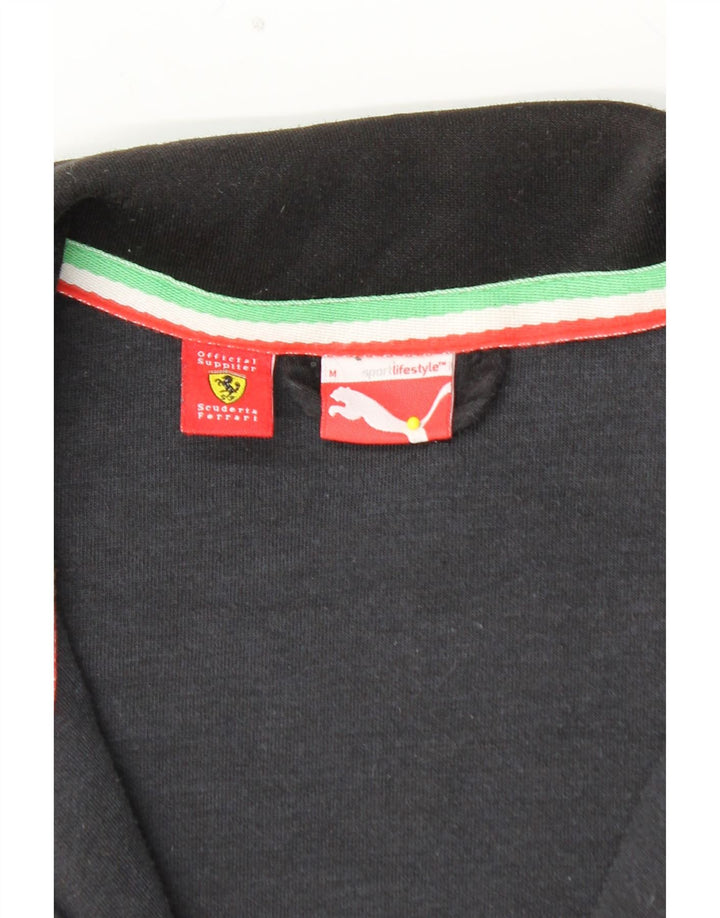 PUMA Ferrari Chándal Top Chaqueta para Mujer Reino Unido 14 Mediano Rayas Negras