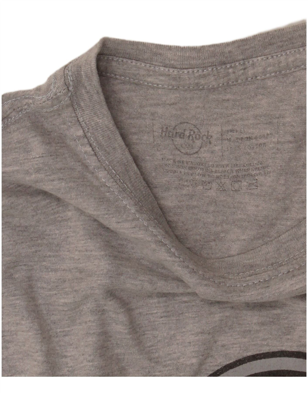HARD ROCK CAFE Camiseta gráfica Valencia para mujer Top UK 12 Gris medio