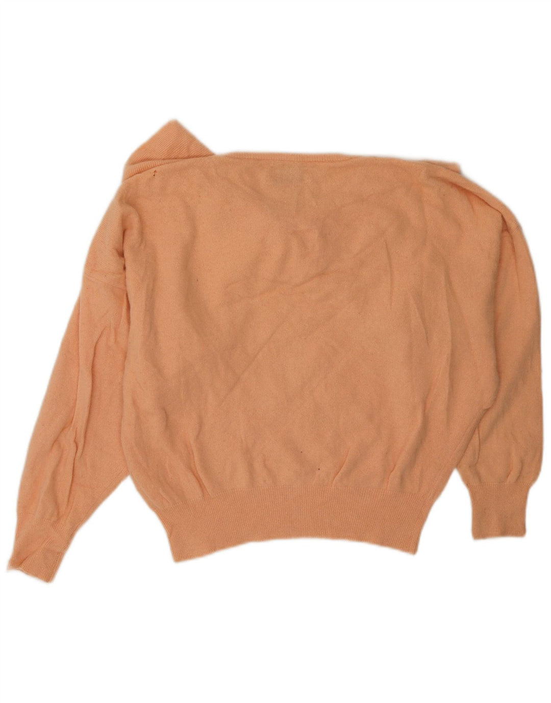 BENETTON Suéter corto con cuello barco para mujer, talla 40, color rosa medio