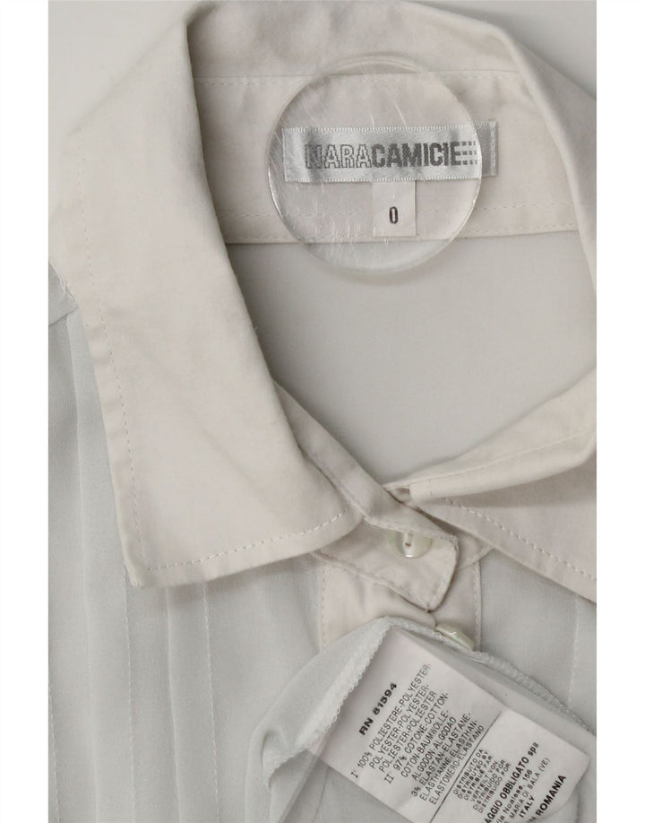 Naracamicie Blusa para mujer US 0 XS Poliéster azul