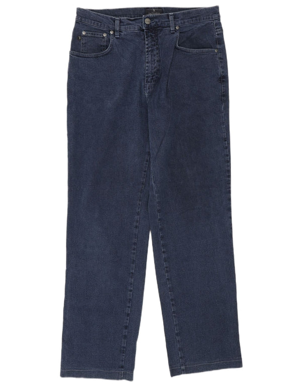 Vaqueros Hombre Trussardi Rectos W34 L30 Azul Marino Algodón