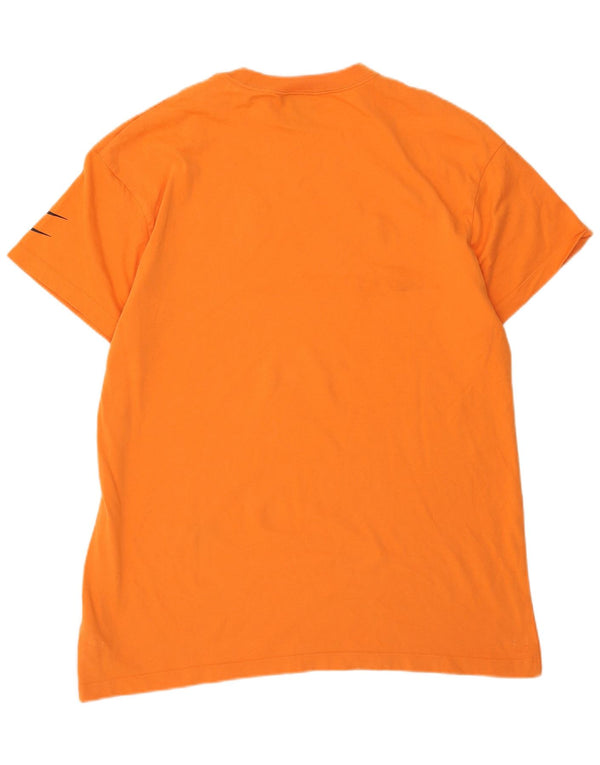 Nike Mens Loose Fit Graphic T-Shirt Top Small Orange Cotton