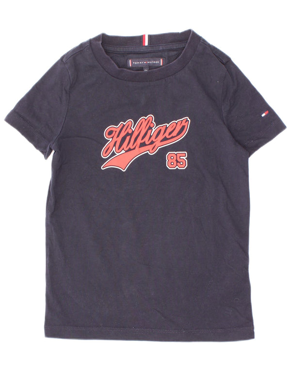 Tommy Hilfiger Camiseta gráfica para niños 3-4 años Azul Marino Algodón