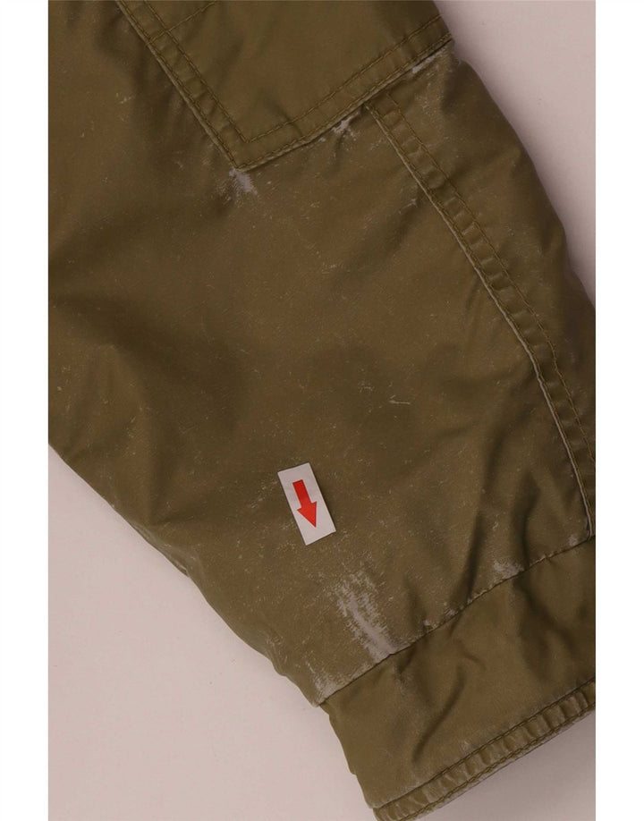 Diesel Chaqueta bomber con capucha y gráfico para niños 13-14 años XL Poliamida caqui