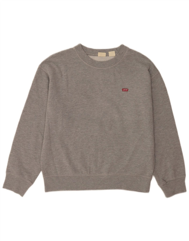 Levi's Hombre Sudadera Jumper Algodón Gris Medio