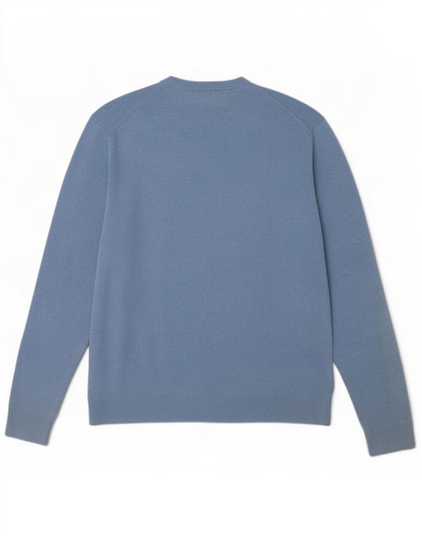 Tommy Hilfiger Jersey con cuello en V para hombre, talla 2XL, algodón azul