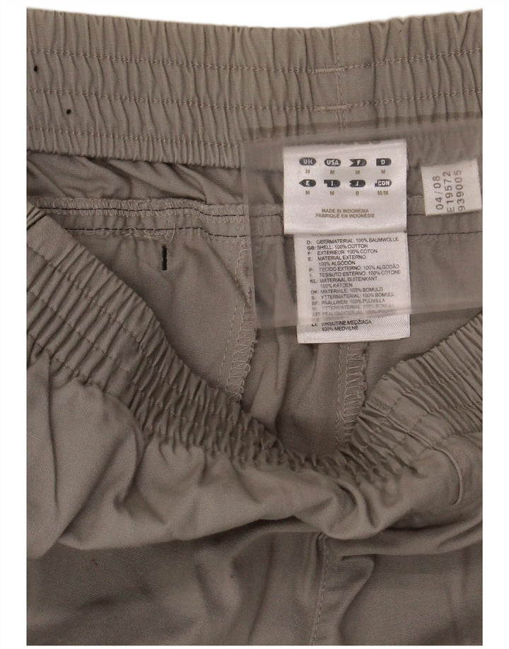 Pantalones cortos deportivos Adidas para hombre de algodón gris medio