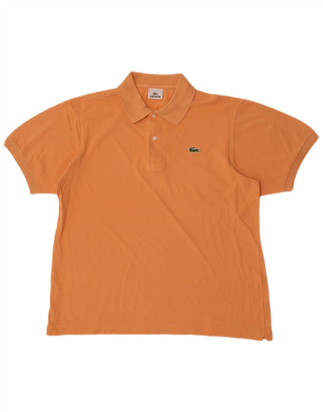 Polo Lacoste para hombre talla 5 grande algodón naranja