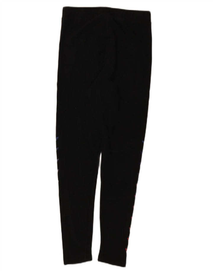 Adidas Leggings gráficos para mujer Reino Unido 12 Algodón negro mediano