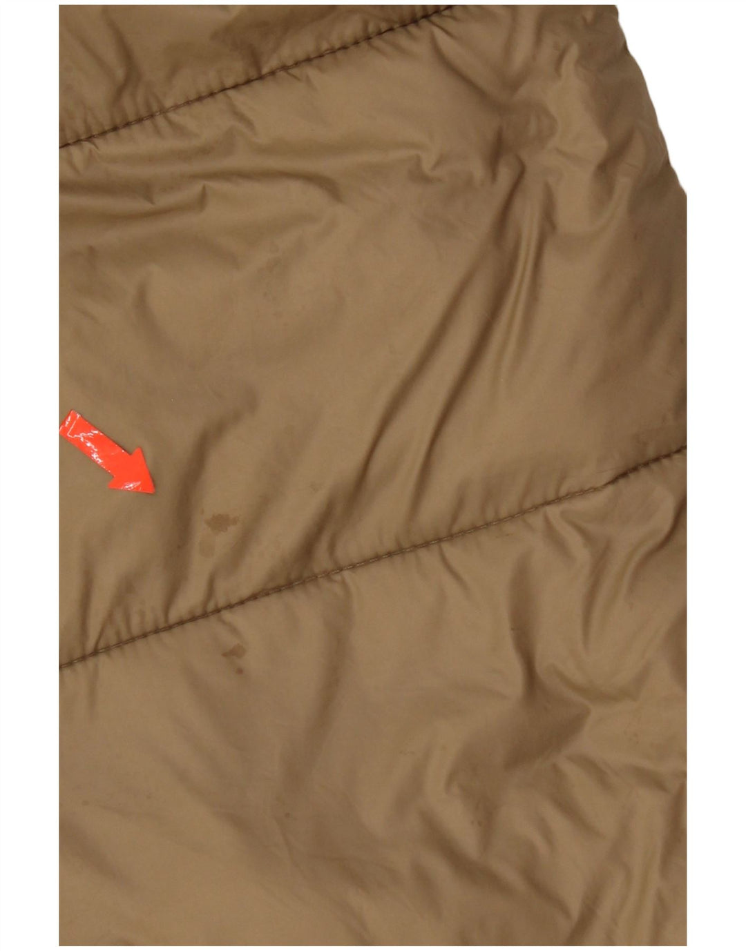 Zara Mens Chaqueta Acolchada Con Capucha UK 36 Small Beige