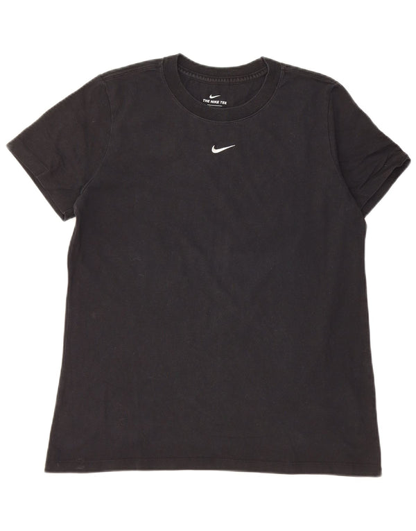 NIKE Camiseta para Mujer Top UK 44 Mediano Negro Algodón