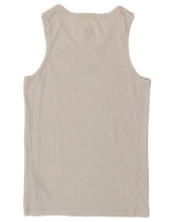 Jordan Mens Dri Fit Chaleco Top Pequeño Algodón Blanco