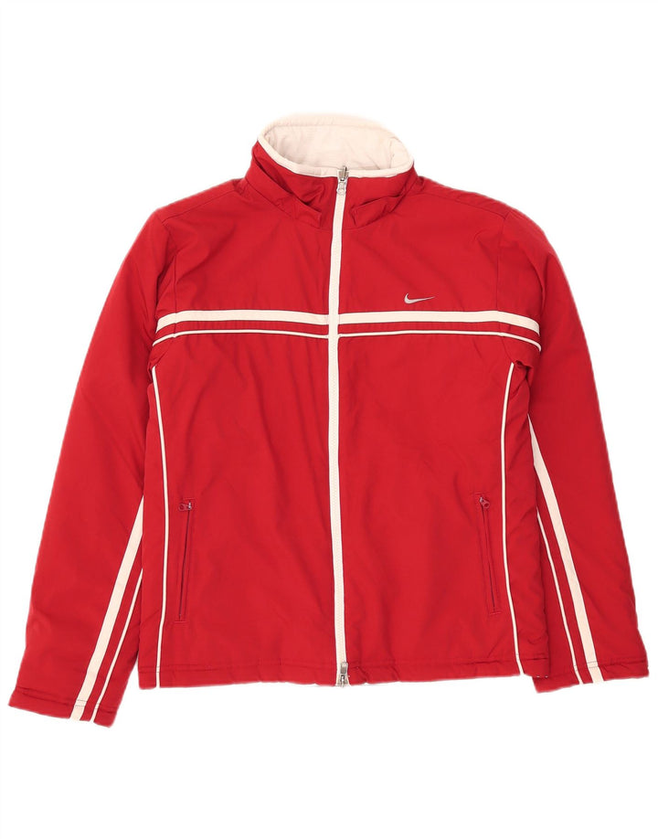 Nike Chaqueta reversible para mujer UK 8/10 Small Rojo Poliéster