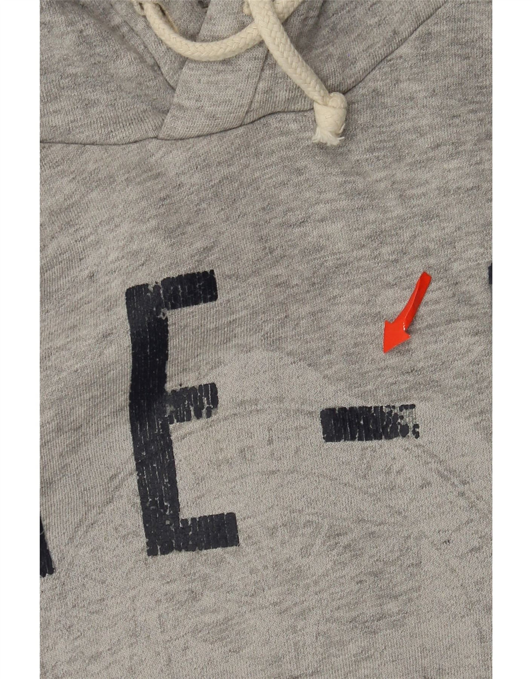 American Eagle Hombre Sudadera Con Capucha Gráfica Jersey De Algodón Gris Medio