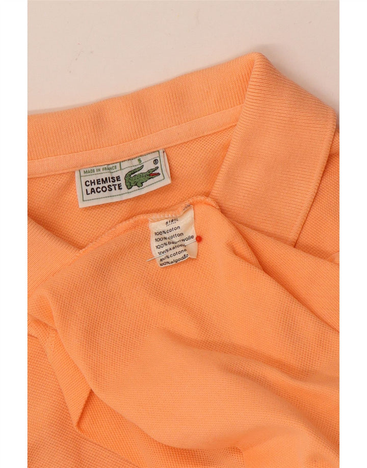 Polo Lacoste para hombre talla 5 grande algodón naranja