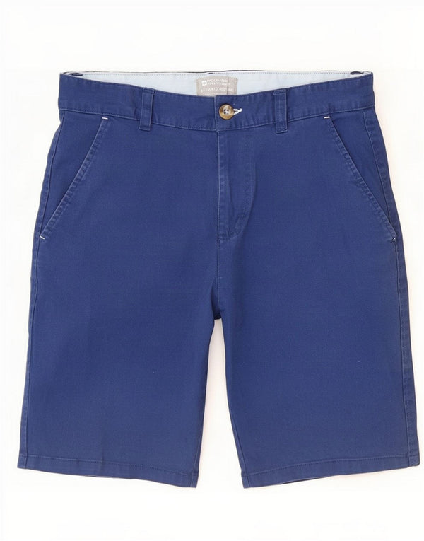 Mountain Warehouse Pantalones cortos chinos para hombre Medium W32 Algodón azul