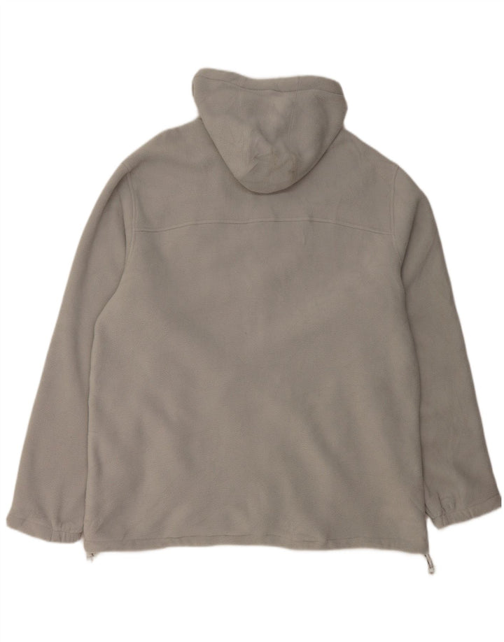 Reebok Chaqueta polar con capucha para hombre UK 42 XL Poliéster gris