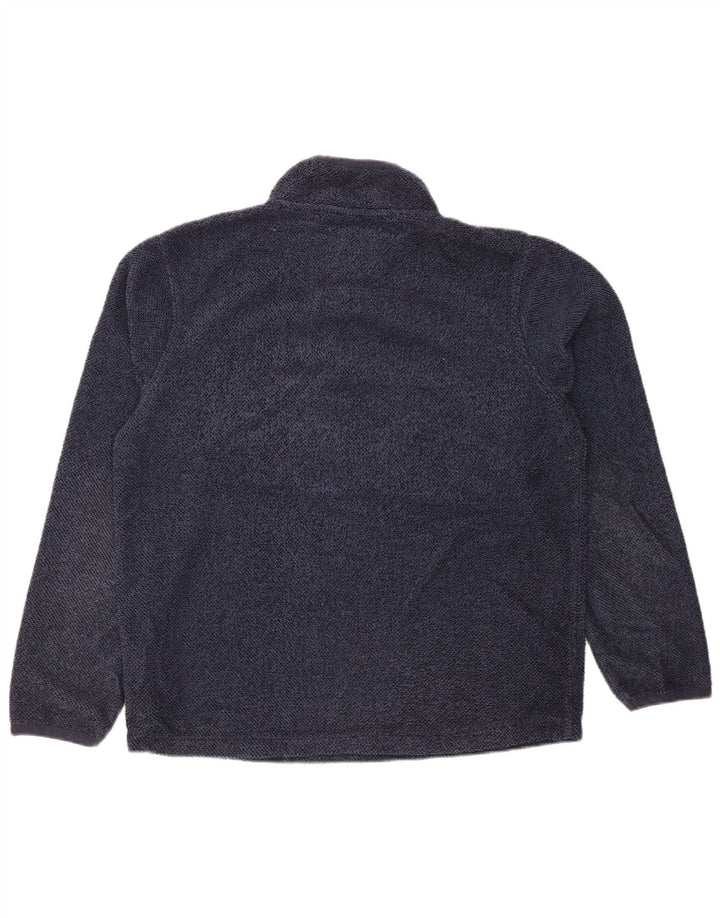 WEIRD FISH Sudadera con Cuello y Cremallera para Hombre Jersey Grande Azul Marino Poliéster