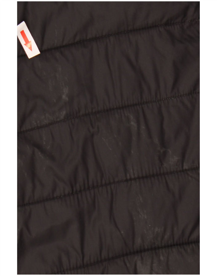 Kappa Chaqueta acolchada con capucha para hombre UK 44 2XL Poliamida negra