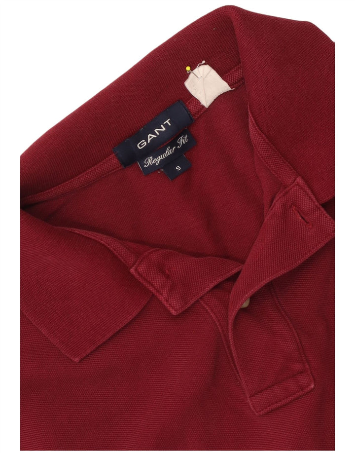 Gant Polo Regular Fit De Algodón Rojo Pequeño Para Hombre