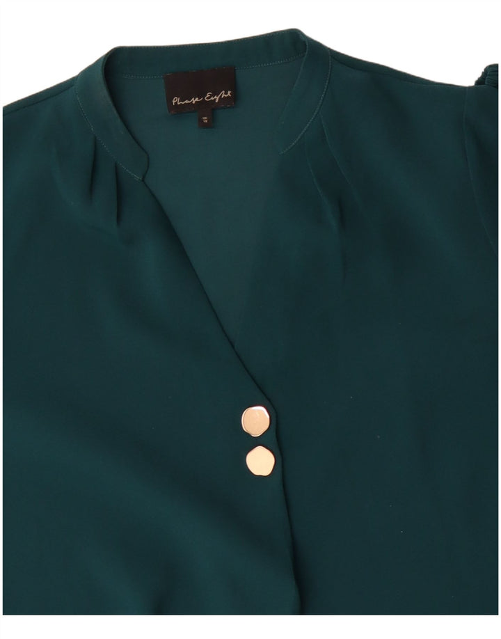 PHASE EIGHT Blusa extragrande de manga 3/4 para mujer UK 40 XL Verde