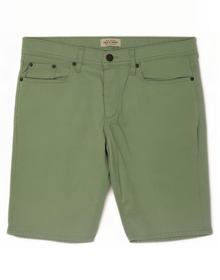 Jack & Jones Hombre Shorts De Mezclilla Medium W34 Algodón Verde