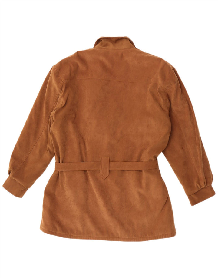 Vintage mujer chaqueta utilitaria EU 42 marrón grande