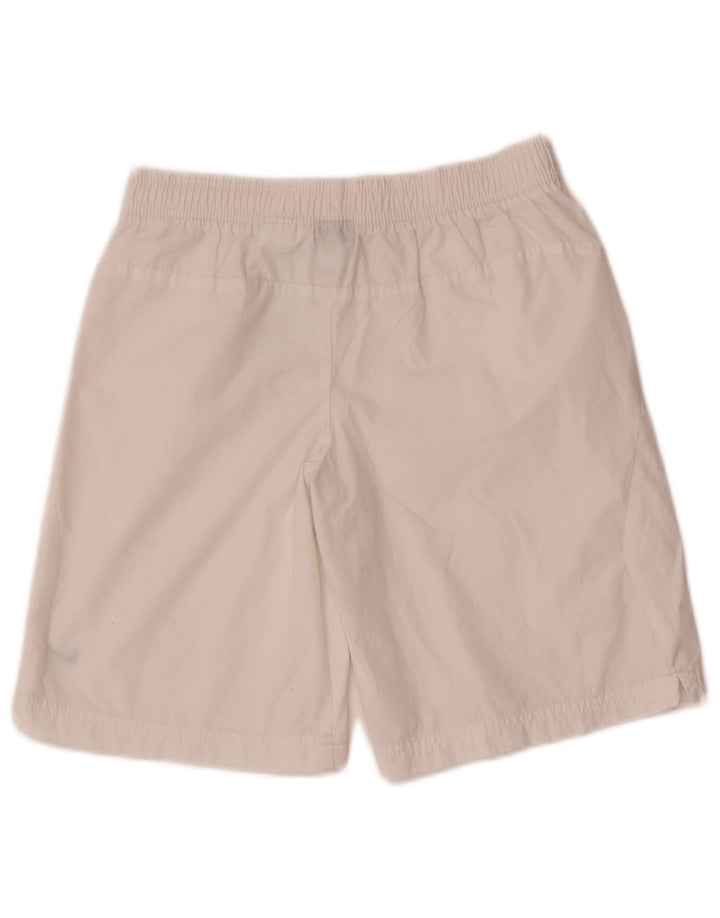 Nike Pantalones cortos deportivos para niños 10-11 años Mediano Blanco Poliéster