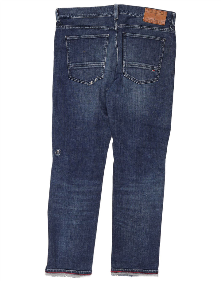 Vaqueros Tommy Hilfiger Bleecker Slim para mujer W13 L28 Algodón azul