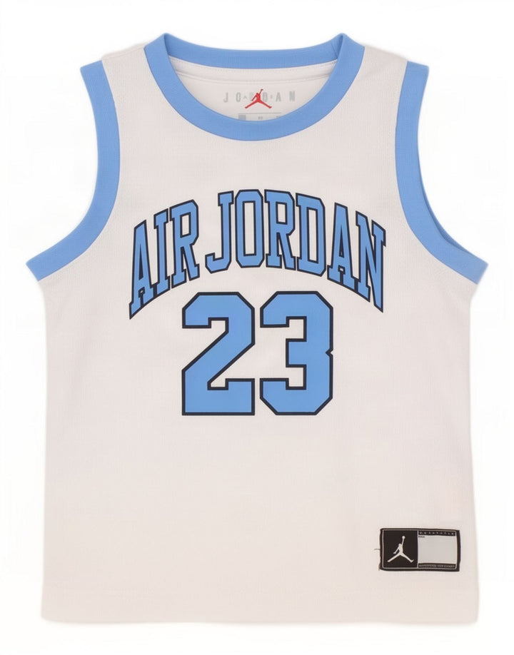 Camiseta sin mangas Jordan Graphic para niño 2-3 años Blanco Poliéster