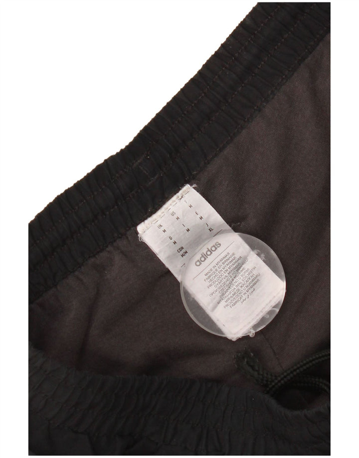 Adidas Hombre Pantalones De Chándal Joggers Medium Negro Colorblock Poliéster